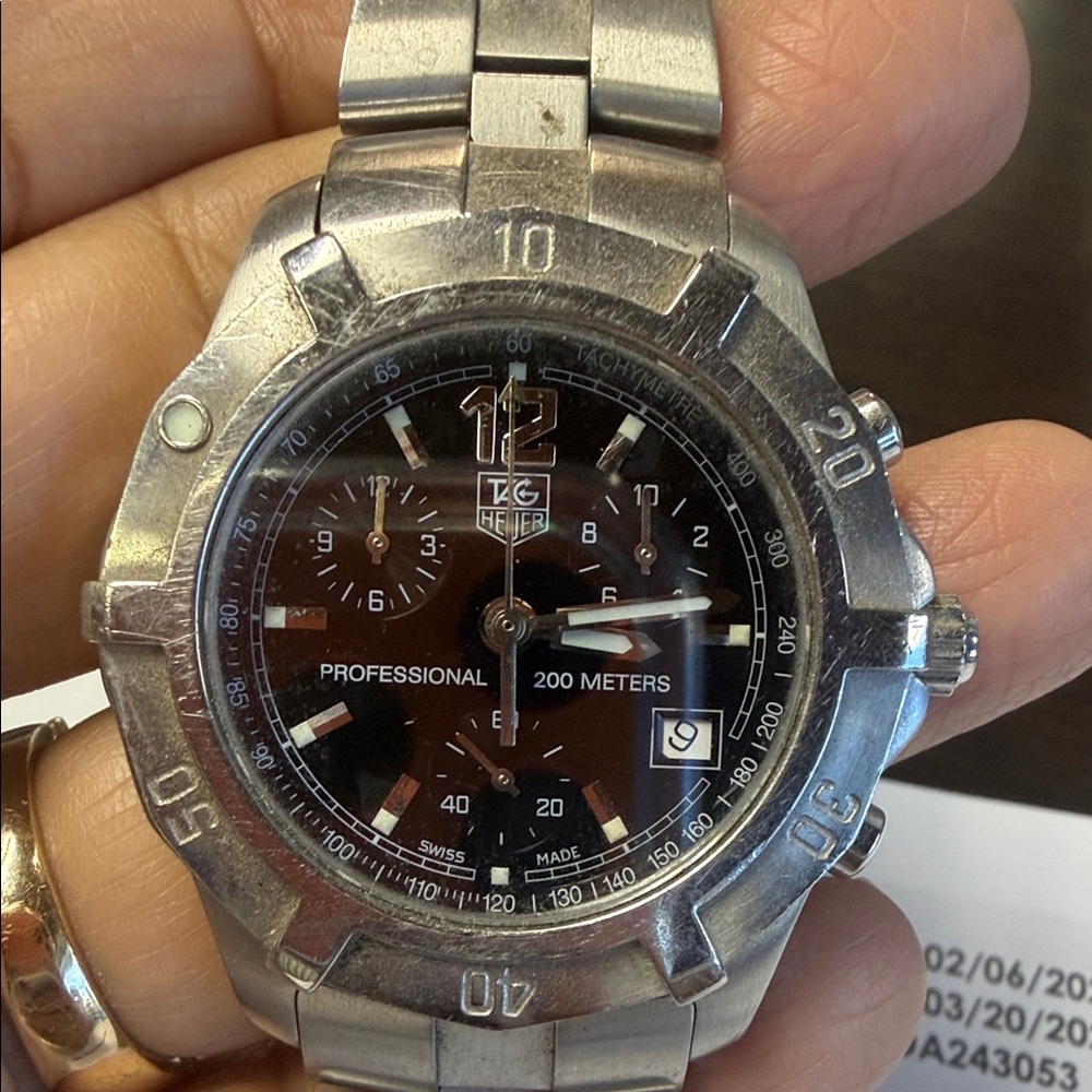TAG Heuer Silver Professional Watch